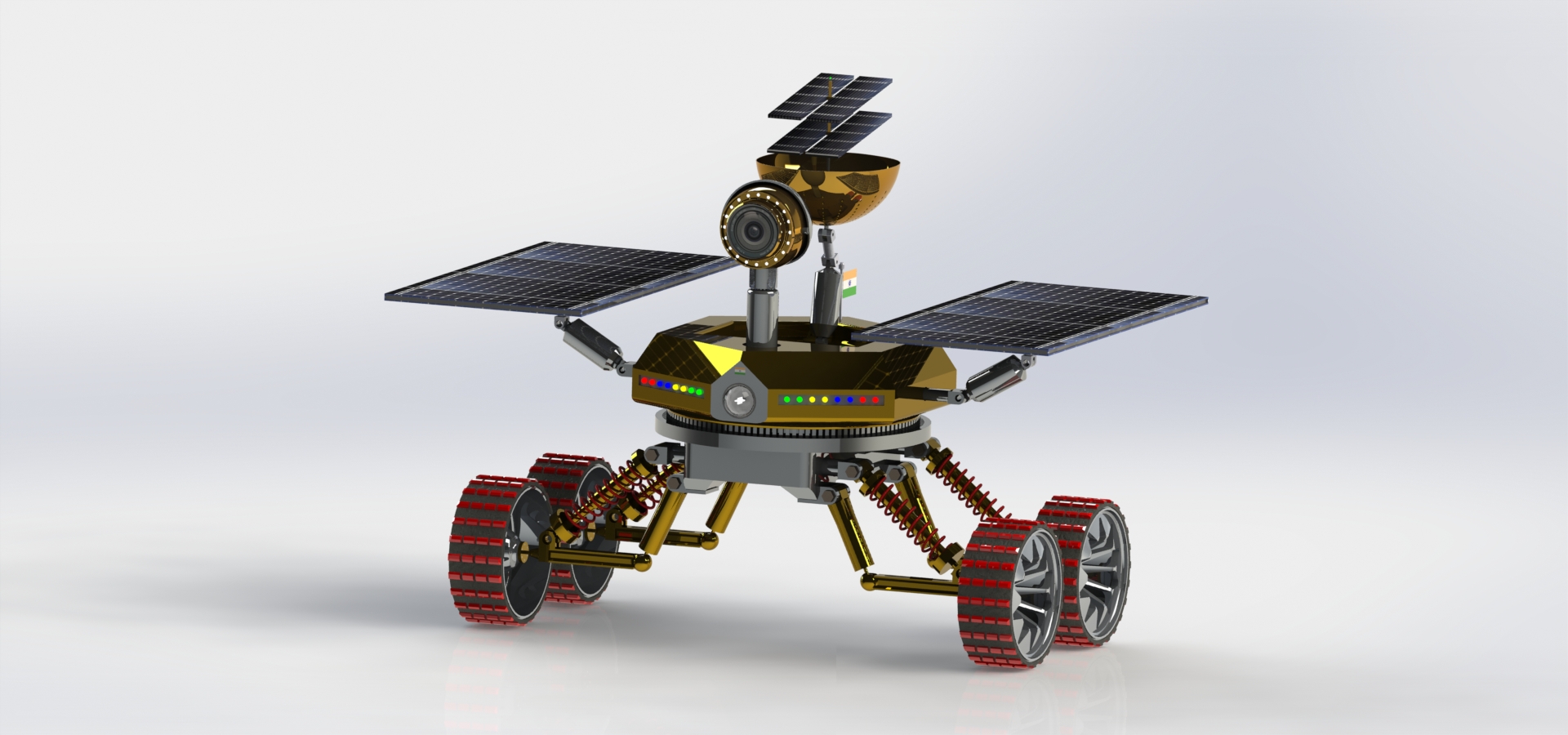 mini-rover四轮火星车3D图纸 STEP格式